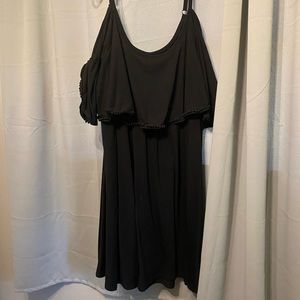 Black cold shoulder torrid dress